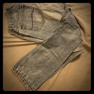 MENS, BOOTCUT BLUE JEANS, LEE, 32 X 32